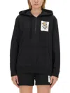 Moschino Felpa Con Cappuccio Teddy Bear In Black