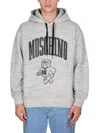 MOSCHINO SWEATSHIRT WITH LOGO PRINT