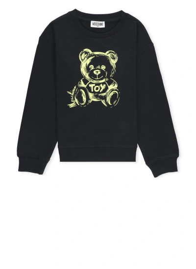 Moschino Kids' Sweatshirt With Print In Black