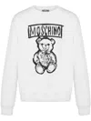 Moschino Teddy Bear Print Sweatshirt In White