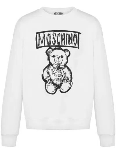 MOSCHINO SWEATSHIRT WITH TEDDY BEAR PRINT