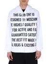 MOSCHINO SWEATSHIRT WITH ZIP