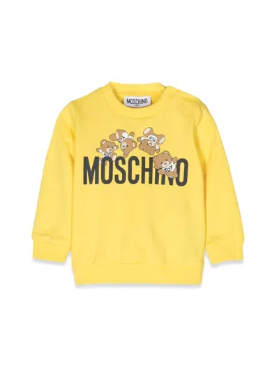 Moschino Babies' Sweatshirt In Yellow