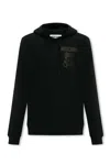 Moschino Teddy Bear-print Cotton Hoodie In Black