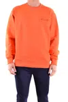 Moschino Chest Logo-print Detail Sweatshirt In Orange