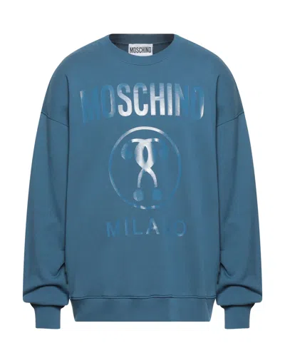 Moschino Sweatshirts In Slate Blue