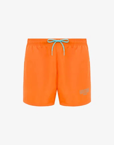 MOSCHINO SWIM BOXER LITTLE RUBBER LOGO