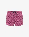 Moschino Graphic Print Swim Shorts In Pink