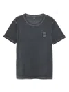 Moschino Swim Grey Cotton T-shirt In Grey