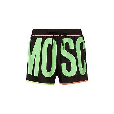 Pre-owned Moschino Swim Logo Swim Shorts In Black