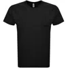 Moschino Swim Logo T Shirt Black In Black