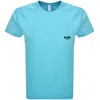 Moschino Swim Logo T Shirt Blue In Blue