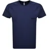 Moschino Swim Logo T Shirt Blue In Blue