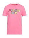 Moschino Swim Man T-shirt Magenta Size L Cotton