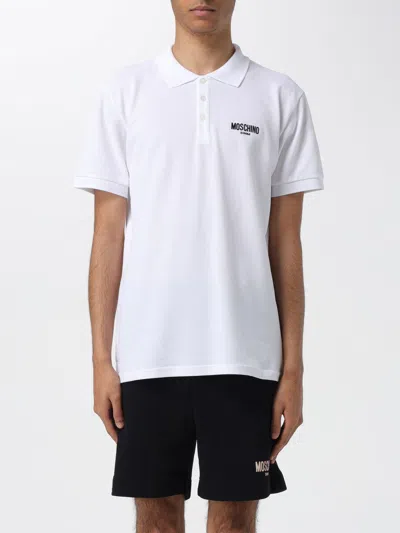 Moschino Swim Polo Shirt  Men Color White