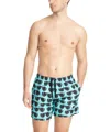 Moschino Sunglass Swim Short In Lightblue