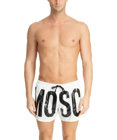 Moschino Swim Shorts In White