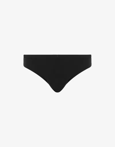 Moschino Swim Slip Logo Band In Black