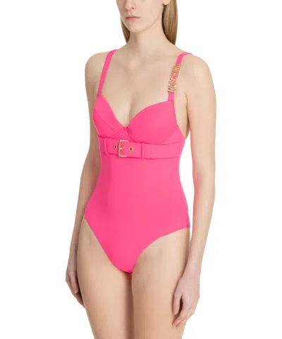 Moschino Swim Swimsuit In Pink