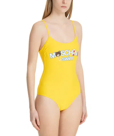 Moschino Swim Swimsuit In Yellow