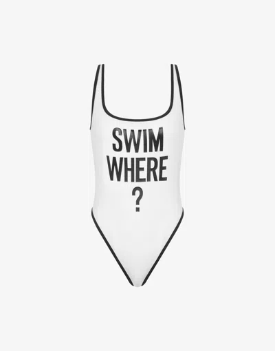 MOSCHINO SWIM WHERE? ONE-PIECE SWIMSUIT