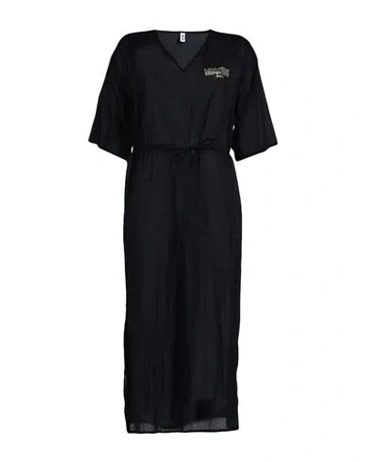 Moschino Woman Cover-up Black Size Xs Cotton