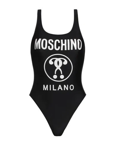 Moschino Swim Woman One-piece Swimsuit Black Size 12 Polyamide, Elastane