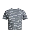 Moschino Swim Woman T-shirt Grey Size M Polyamide, Elastane In Gray