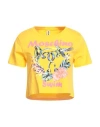 Moschino Swim Woman T-shirt Marigold Size S Cotton