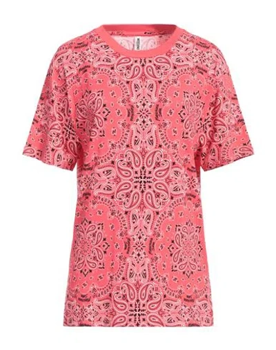 Moschino Swim Woman T-shirt Red Size L Cotton, Elastane