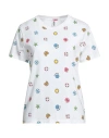 Moschino Swim Woman T-shirt White Size L Cotton, Elastane