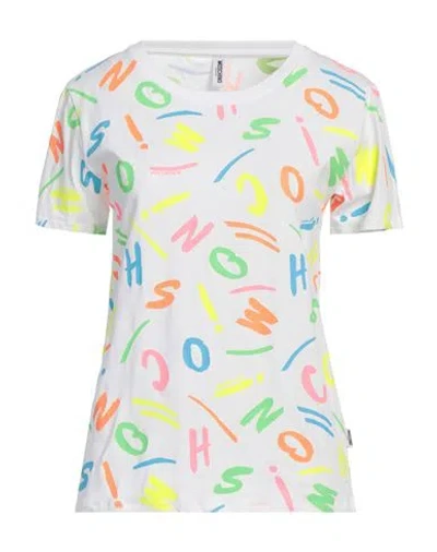 Moschino Swim Woman T-shirt White Size M Cotton, Elastane