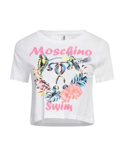 Moschino Swim Woman T-shirt White Size Xxs Cotton