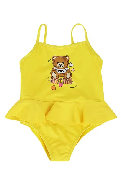 Moschino Kids' Swimsuit In Cyber Yellow
