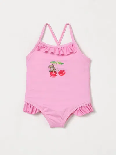 Moschino Babies' Swimsuit Kids  In Pink