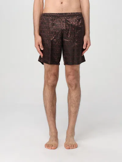 Moschino Swimsuit  Couture Men Color Brown