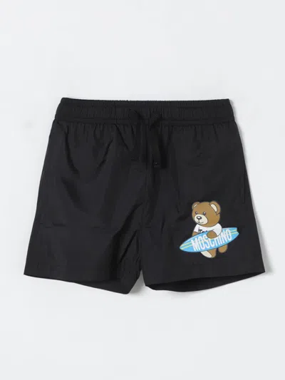Moschino Teddy Bear-print Swim Shorts In Black