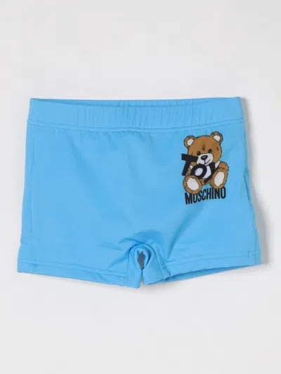 Moschino Swimsuit  Kids Color Turquoise In Blue