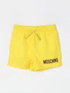 Moschino Smiley Logo-print Swim Shorts In Yellow