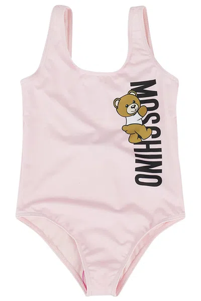 Moschino Kids' Swimsuit In Sugar Rose