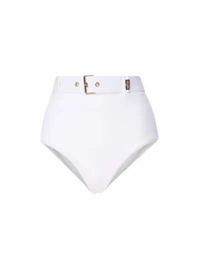 Moschino Swimsuit With Integrated Belt In White