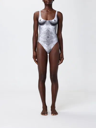 Moschino Swimsuit Woman  Couture In Gray