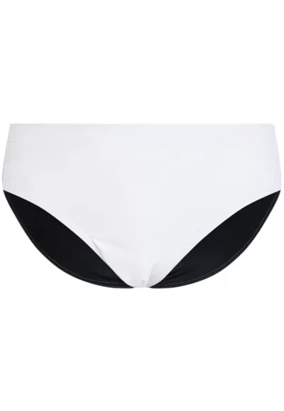 Moschino Swimwear Logato Milano In Bianco