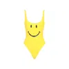 Moschino Smiley Swimsuit In Yellow