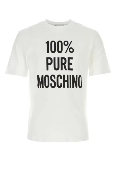 Moschino T-shirt-52 Nd  Male In White