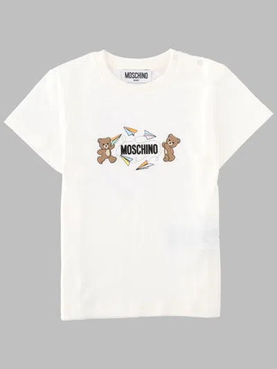 Moschino Mini Cotton T-shirt Addition For Kids In Animal Print