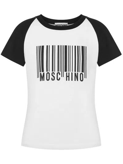 Moschino Barcode T-shirt In White