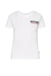 Moschino T-shirt Bianca  Under Where In Bianco
