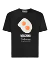 Moschino Logo-printed Crewneck T-shirt In Black