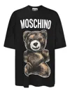 Moschino Graphic Print Teddy Bear T-shirt In Black